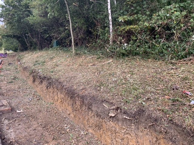 Site cleared of vegetation 